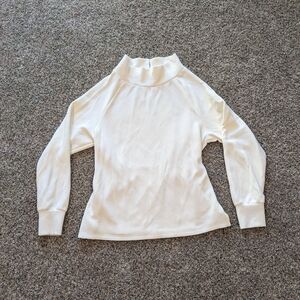 Varley Cream Mock Neck Sweater